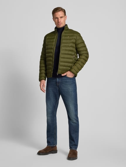 Tommy Hilfiger Regular fit gewatteerd jack met opstaande kraag Groen - 1