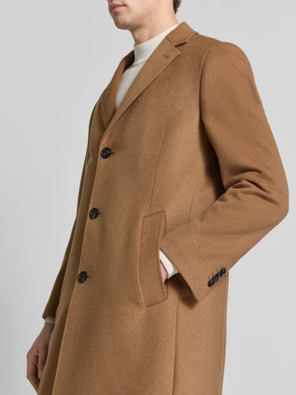 bugatti Mantel mit Reverskragen und Eingrifftaschen Camel 3