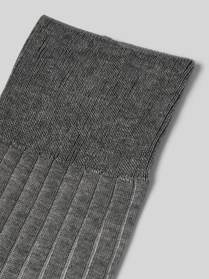 FALKE Socken aus reiner Baumwolle Modell 'Shadow' Hellgrau 2