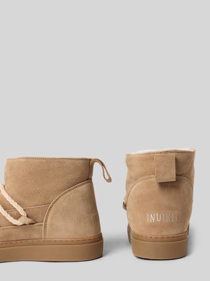 INUIKII Snowboots van leer, model 'CLASSIC LOW' Beige - 2