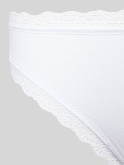 SNOCKS String met kanten afwerking in 2-pack Lichtgrijs - 2