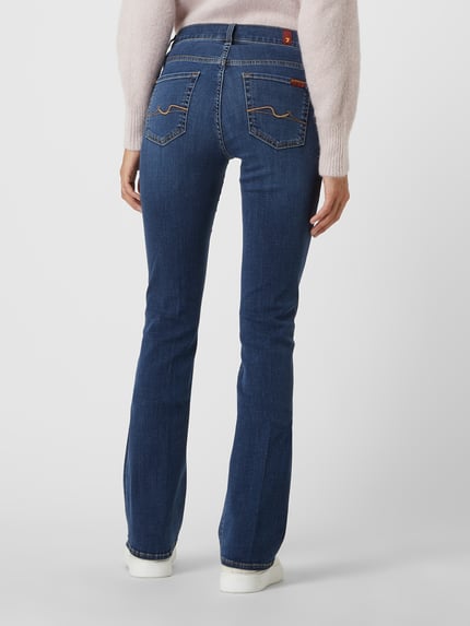 7 For All Mankind Bootcut Jeans mit Lyocell-Anteil  Blau 5