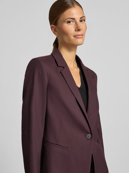 COMMA żakiet o kroju slim fit z elastycznej mieszanki wiskozy model 'OKTOBER' Bordowy 3