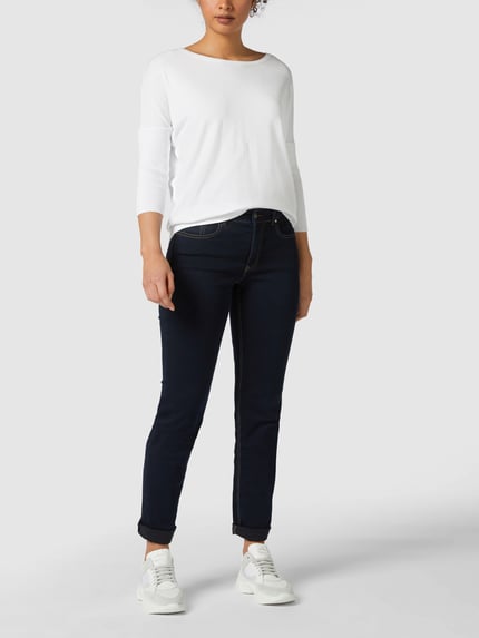 MAC Straight-Fit Jeans mit Stretch-Anteil Modell 'MELANIE' Marine 1