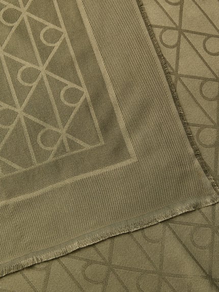 CK Calvin Klein Schal aus Modal mit Allover-Logo-Print Oliv 3