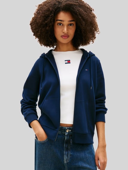 Tommy Jeans Regular Fit Sweatjacke aus Baumwoll-Mix Marine 4