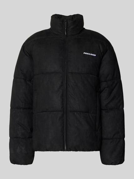PEGADOR Regular Fit Steppjacke mit Logo-Stitching Modell 'Sidan' Black 2