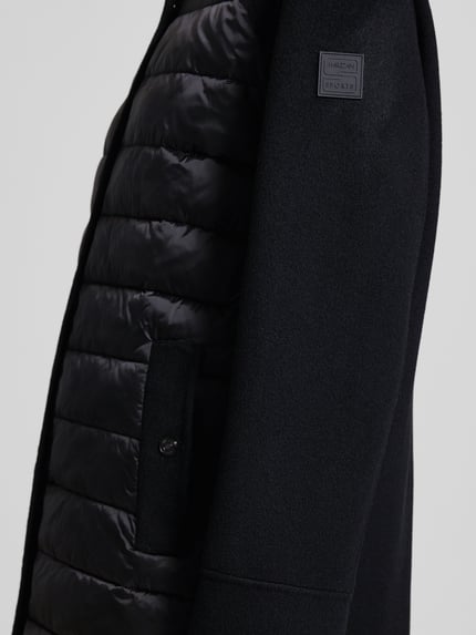 Marc Cain Knielanger Steppmantel aus Woll-Mix Black 3