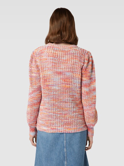 Fransa Strickpullover in melierter Optik Modell 'Linda' Orange 5