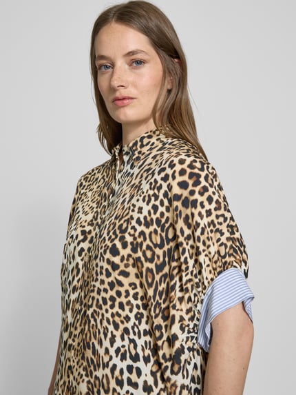 Emily Van den Bergh Hemdbluse in Überlänge Hellbraun 3