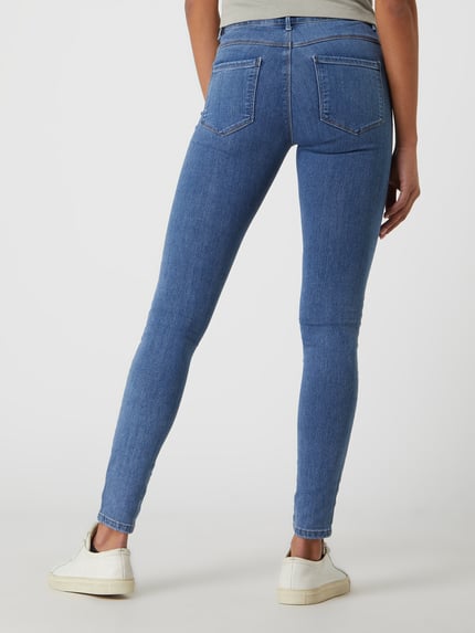 ONLY skinny fit jeans van viscosemix model 'Rain' Blauw - 6