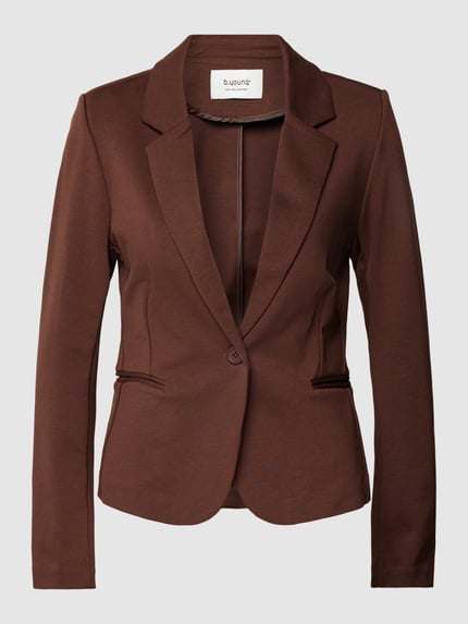 b.young Blazer met paspelzakken, model 'RIZET' Donkerbruin - 2