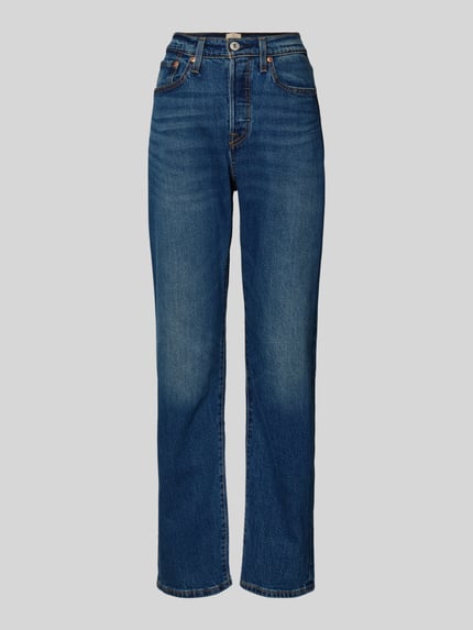 Levi's® 300 Jeansy o prostym kroju z mieszanka bawełny model '501®' Niebieski 2