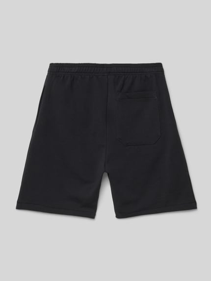 Dickies Regular fit sweatshorts met labelprint, model 'MAPLETON' Zwart - 3