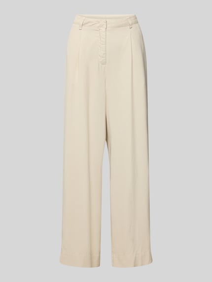CAMBIO Stoffen broek met Franse steekzakken, model 'ADELINE' Zand - 2