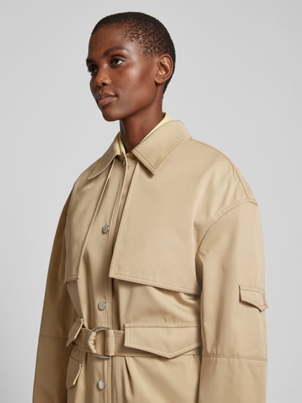 Nanushka Trenchcoat met platte kraag Beige - 3