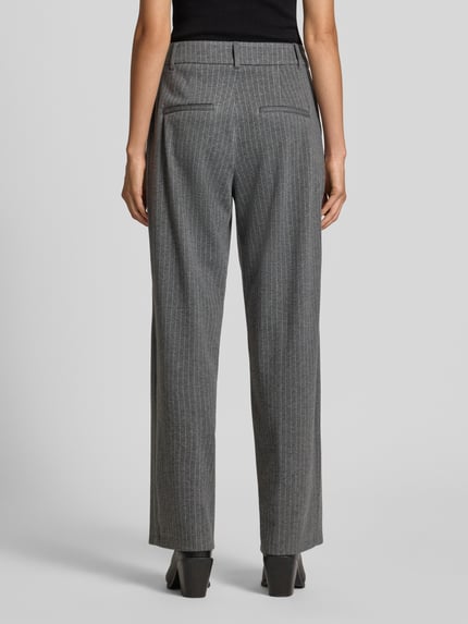 s.Oliver BLACK LABEL Comfort Fit Hose mit weitem Bein aus Interlockjersey Anthrazit 5