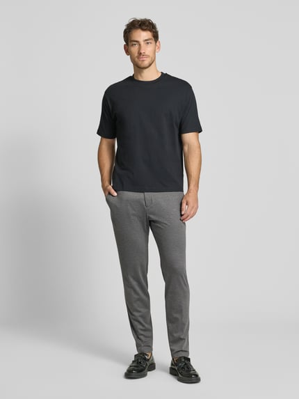 s.Oliver BLACK LABEL Slim Fit Jogpants aus Stretch-Jersey Modell 's.O JOGG' Anthrazit 1
