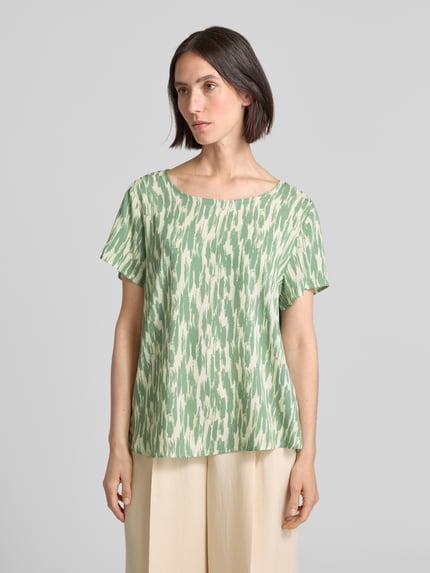 VERO MODA Loose Fit T-Shirt aus aus reiner Viskose Modell 'EASY JOY' Schilf 4