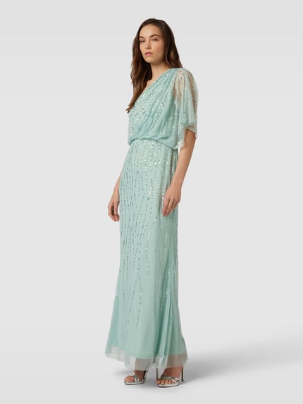 Adrianna Papell Abendkleid mit Paillettenbesatz Mint 1