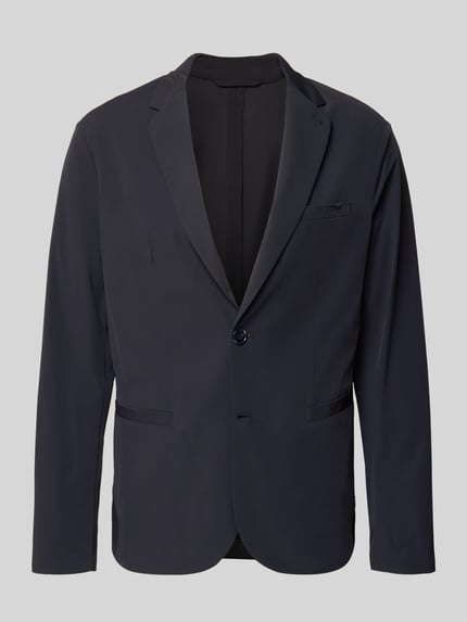 Armani Exchange 2-knoops colbert met reverskraag, model 'GIACCA' Marineblauw - 2