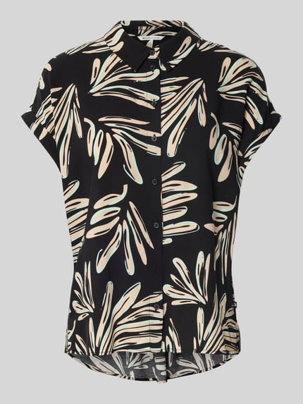 Tom Tailor Denim Regular Fit Hemdbluse aus reiner Viskose Black 2