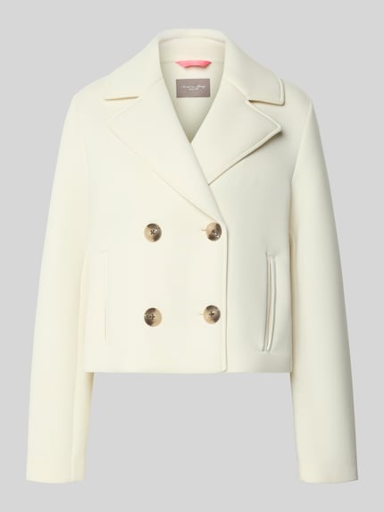 Produktfoto, Regular Fit Jacke mit Viskose-Anteil von Christian Berg Woman Selection, elastyczna mieszanka materiałów, kołnierz z połami, listwa guzikowa 2-rzędowa, wpuszczane kieszenie, długość tyłu w rozmiarze 36: 54 cm, szerokość ramion w rozmiarze 36: 39 cm, szerokość klatki piersiowej w rozmiarze 36: 51 cm, długość rękawów w rozmiarze 36: 64 cm