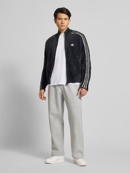 adidas Originals Sweatbroek met labelstitching en elastische band Lichtgrijs gemêleerd - 1