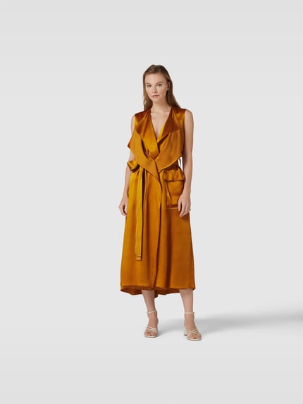 Victoria Beckham Maxi-jurk met steekzak Oranje - 4