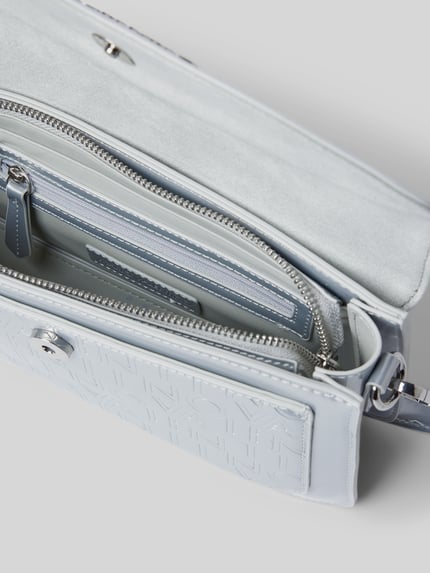 Valentino Bags Handtasche mit Label-Applikation Modell 'GERANIUM' Silber 4