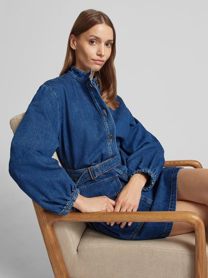 Weekend Max Mara Jeansjurk met tailleriem, model 'EURO' Blauw - 3