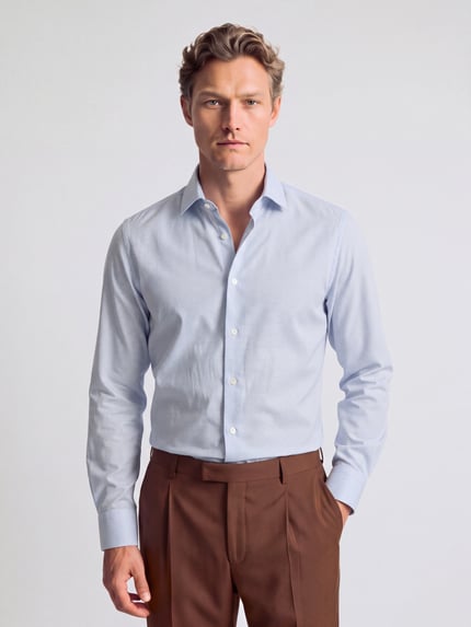 BOSS Slim Fit Businesshemd mit Kentkragen Bleu 4