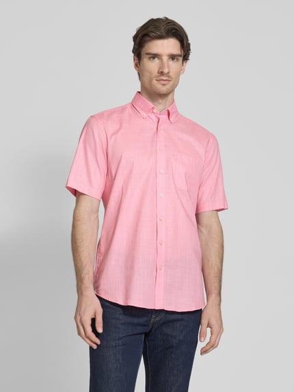 Fynch-Hatton Freizeithemd mit Knopfleiste Rosa 4