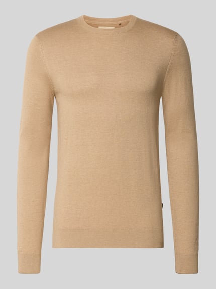Blend Gebreide pullover met ronde hals, model 'BAGGE' Beige - 2