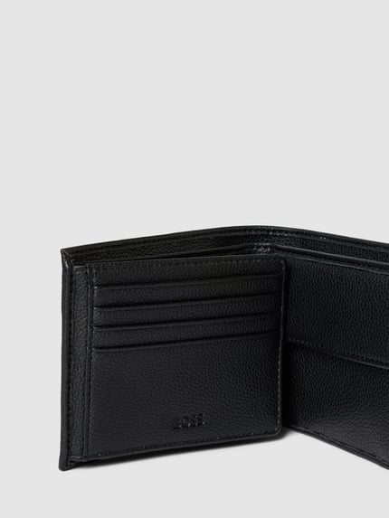 BOSS Portemonnaie mit Label-Detail Modell 'Ray' Black 3