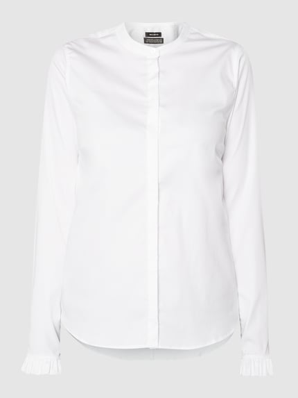 MOS MOSH Blouse met opstaande kraag, model 'Mattie' Wit - 2