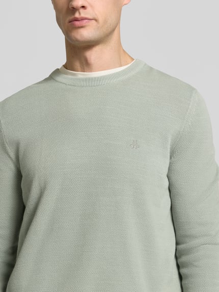 Marc O'Polo Pullover mit Logo-Stitching Mint 3