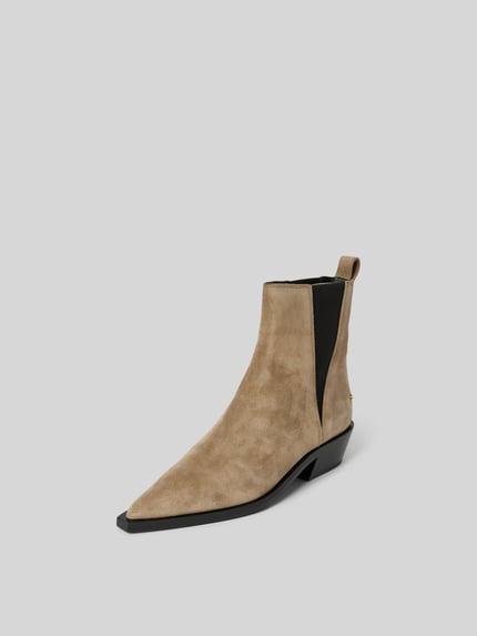 Anine Bing chelsea boots met elastische inzetten Taupe - 2