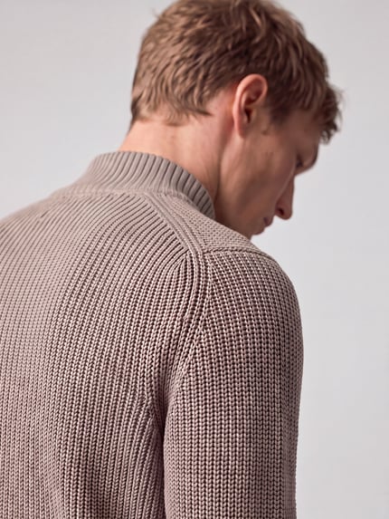 s.Oliver RED LABEL Strickjacke mit Reißverschluss Mittelbraun 3