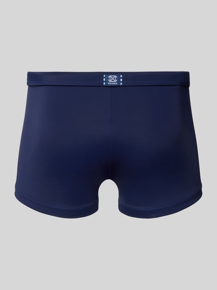 HOM Badehose in unifarbenem Design Modell 'SEA LIFE' Dunkelblau 3
