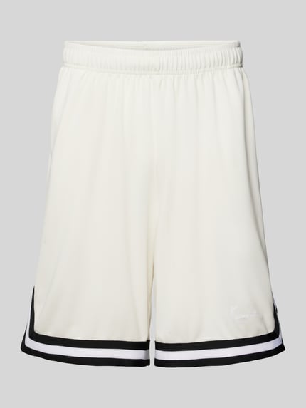 Loose Fit Shorts mit elastischem Bund Shop The Look MANNEQUINE