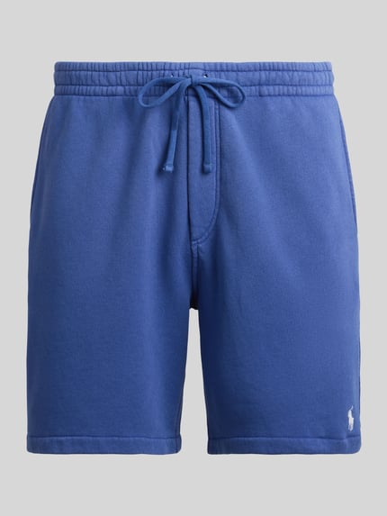 Produktfoto, Regular Fit Sweatshorts aus Baumwoll-Mix von Polo Ralph Lauren, jednolity kolor, krój regular fit, wyhaftowane logo, tunel, elastyczny ściągacz, wpuszczane kieszenie boczne, kieszeń z tyłu, dzianina dresowa, mieszanka bawełny