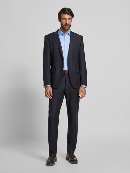 Jake*s Super Slim fit zakelijk overhemd met Kentkraag Lichtblauw - 1