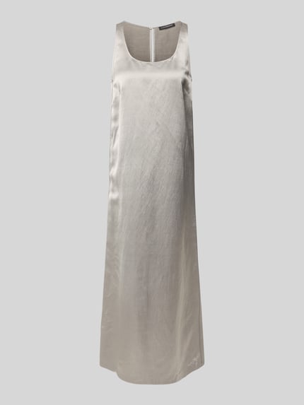 Luisa Cerano Midikleid mit Leinen-Anteil Silber 2