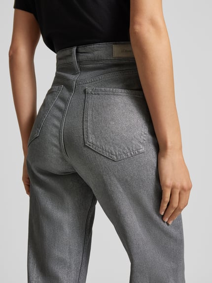 s.Oliver RED LABEL Straight Fit Jeans mit Baumwoll-Anteil Silber 3