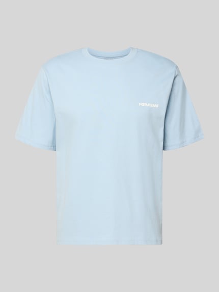 T-shirt met logo en ronde hals Shop The Look MANNEQUINE