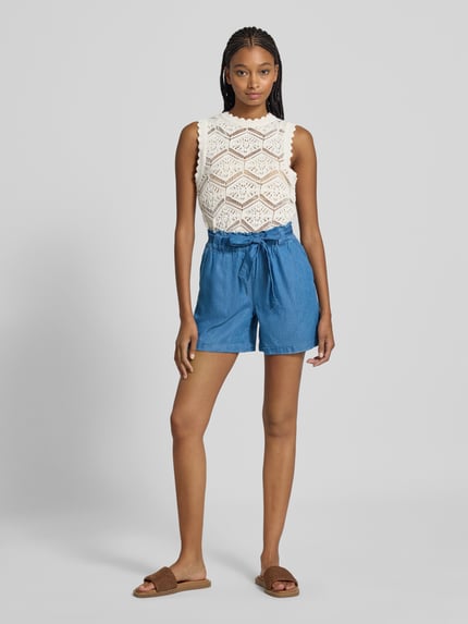 ONLY Loose Fit Jeansshorts aus Baumwoll-Lyocell-Mix Modell 'BEA SMILLA' Jeansblau 1
