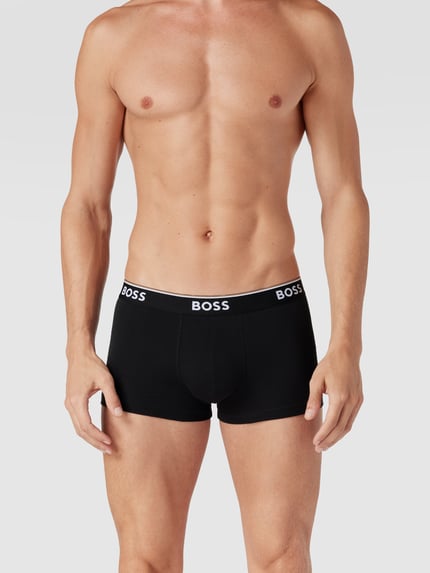 BOSS Trunks mit elastischem Logo-Bund im 3er-Pack Black 1