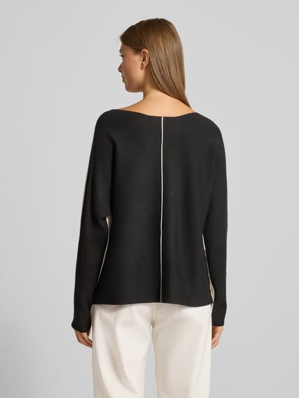 s.Oliver BLACK LABEL Regular Fit Pullover aus Viskose-MIx Offwhite 5