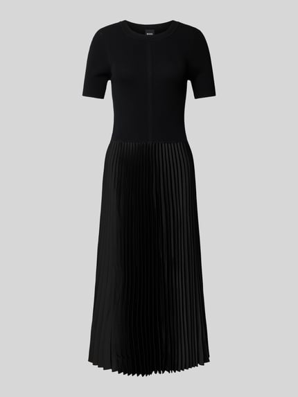 BOSS Midikleid mit Plisseefalten Modell 'Fadridi' Black 2